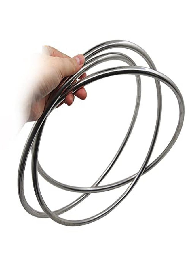 blue-ther Chinese Linking Rings Magnetic Lock Magic Rings Chrome Magic Tricks for Magician Stage Magic Prop (3 Pcs,12 in) - Image 1